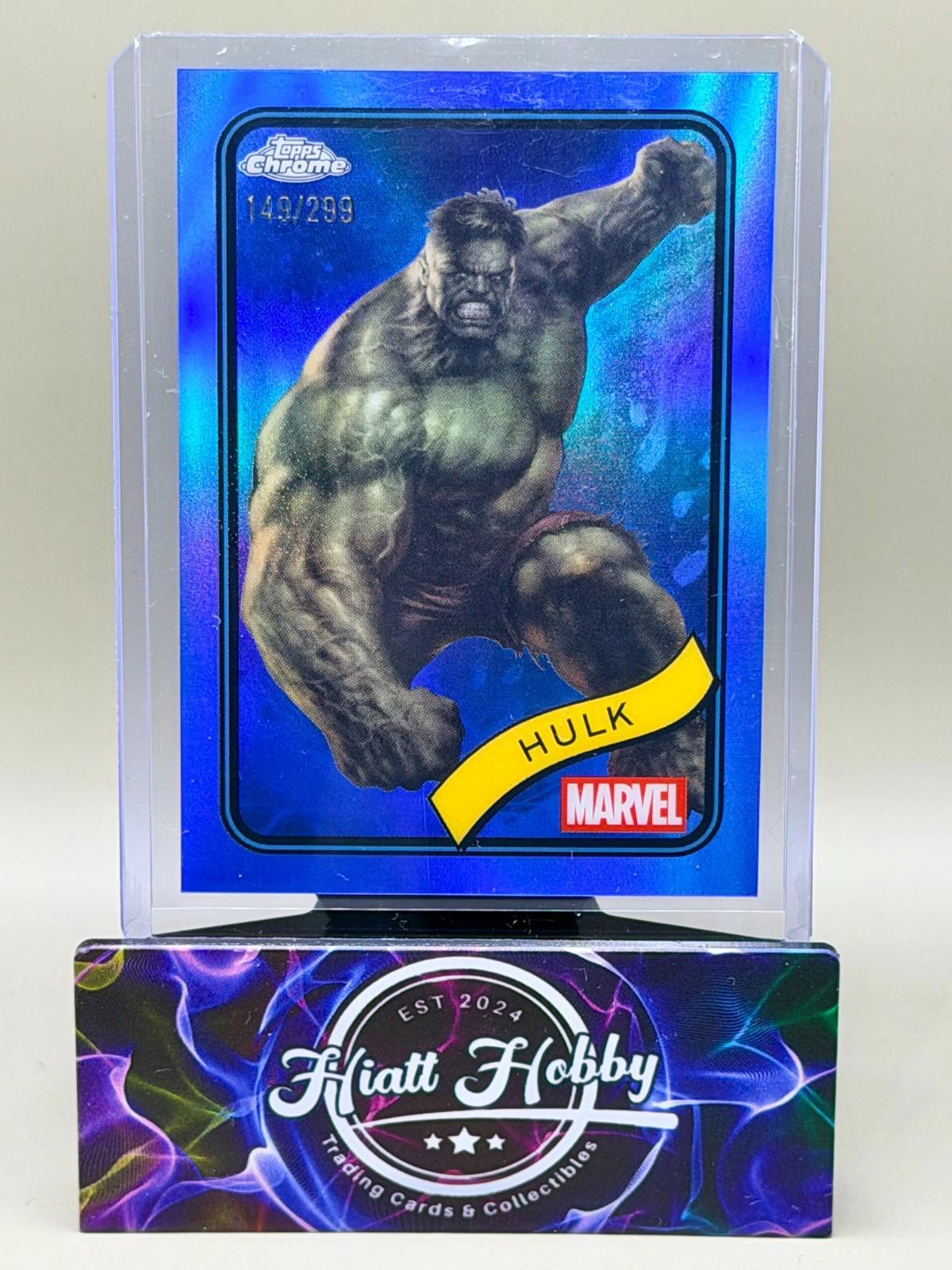 2025 Topps Chrome Marvel Comics - Hulk #128 - Blue /299
