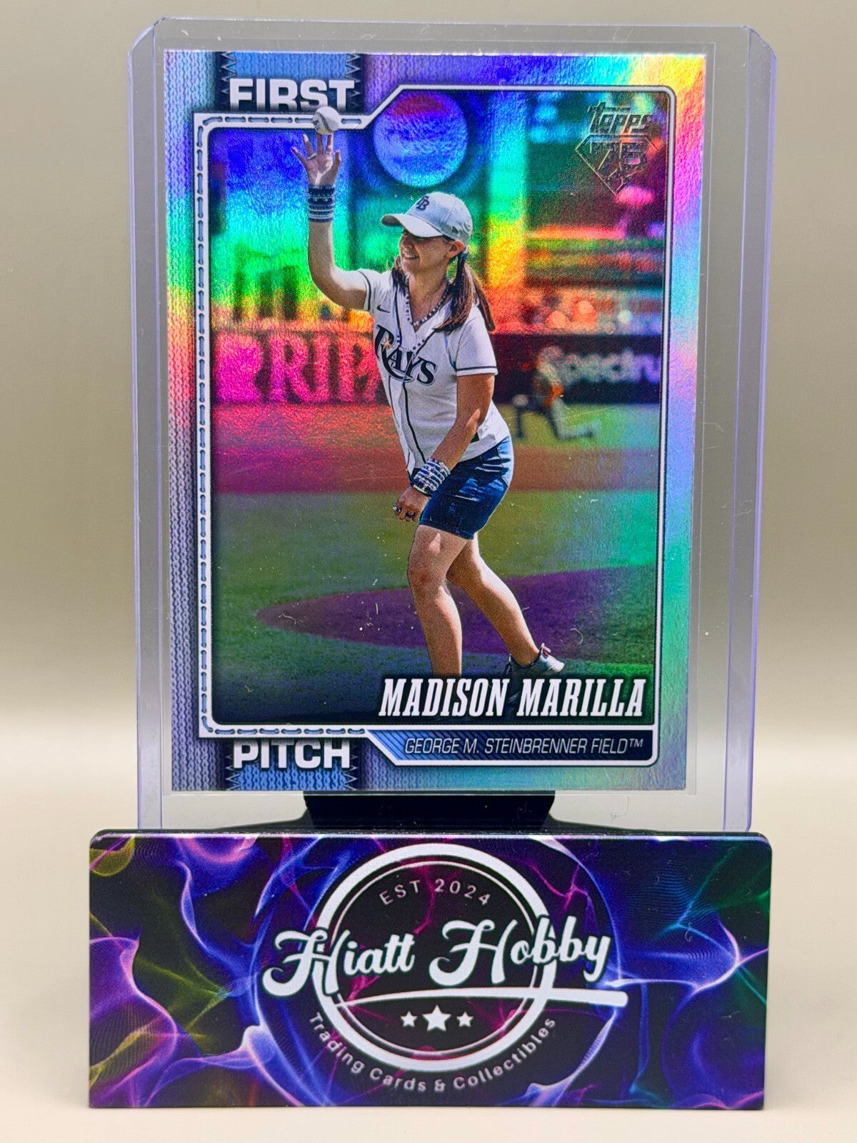 2026 Topps Series 2 - #FP-14 Madison Marilla - First Pitch - Rainbow Foil