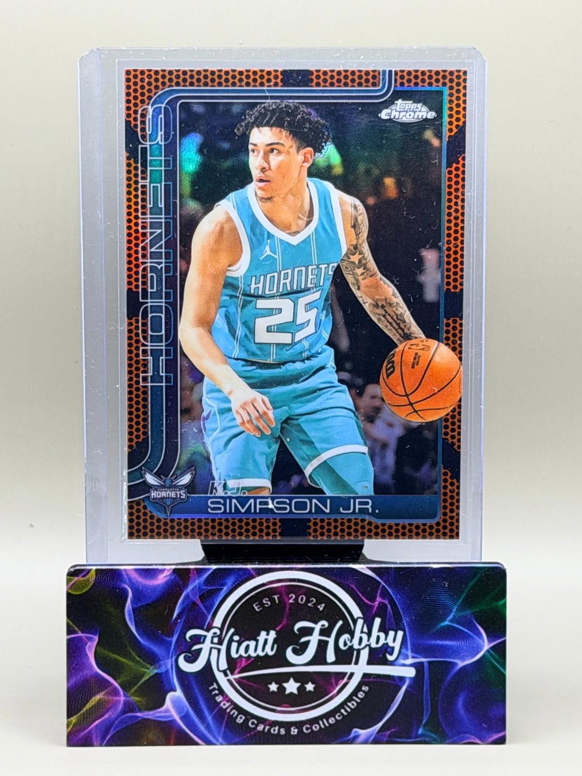 2025-26 Topps Chrome - K.J. Simpson Jr. #45 - Basketball Refractor