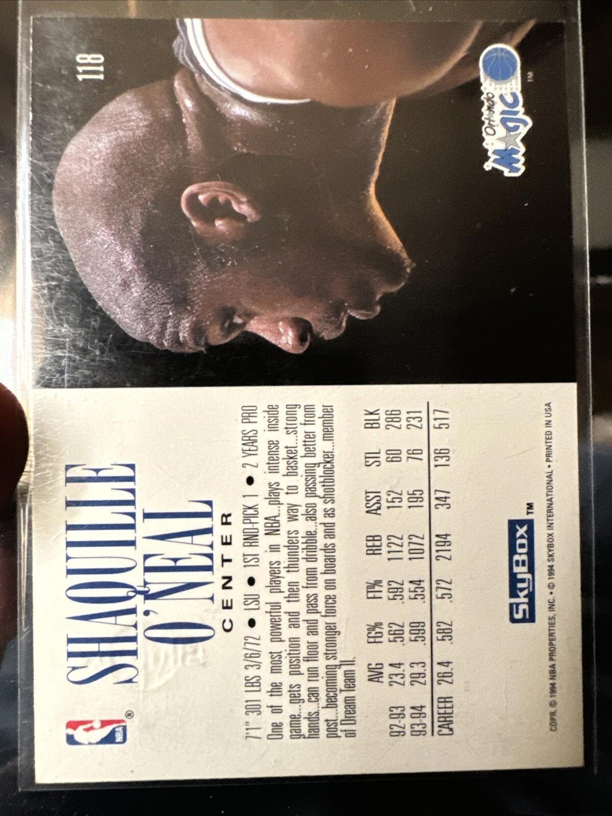 1994-95 Skybox - #118 Shaquille O'Neal