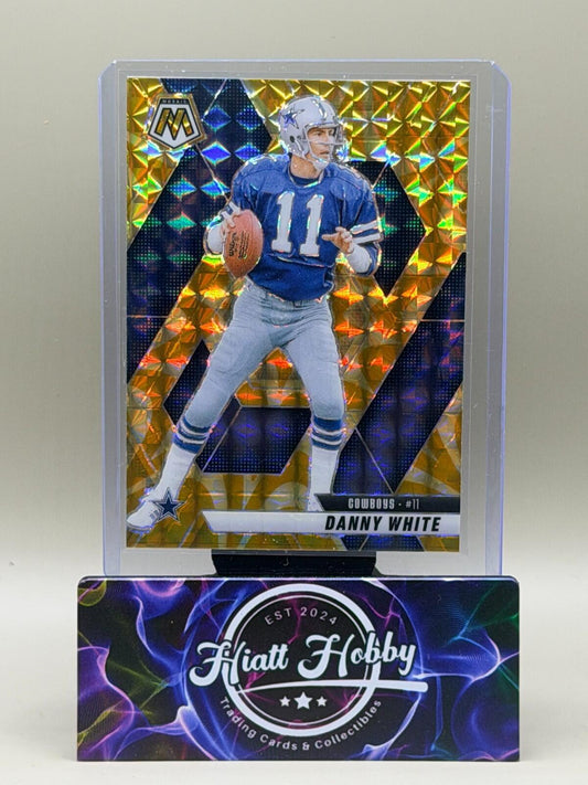 2025 Panini Mosaic Football - #240 Danny White - Reactive Yellow Mosaic