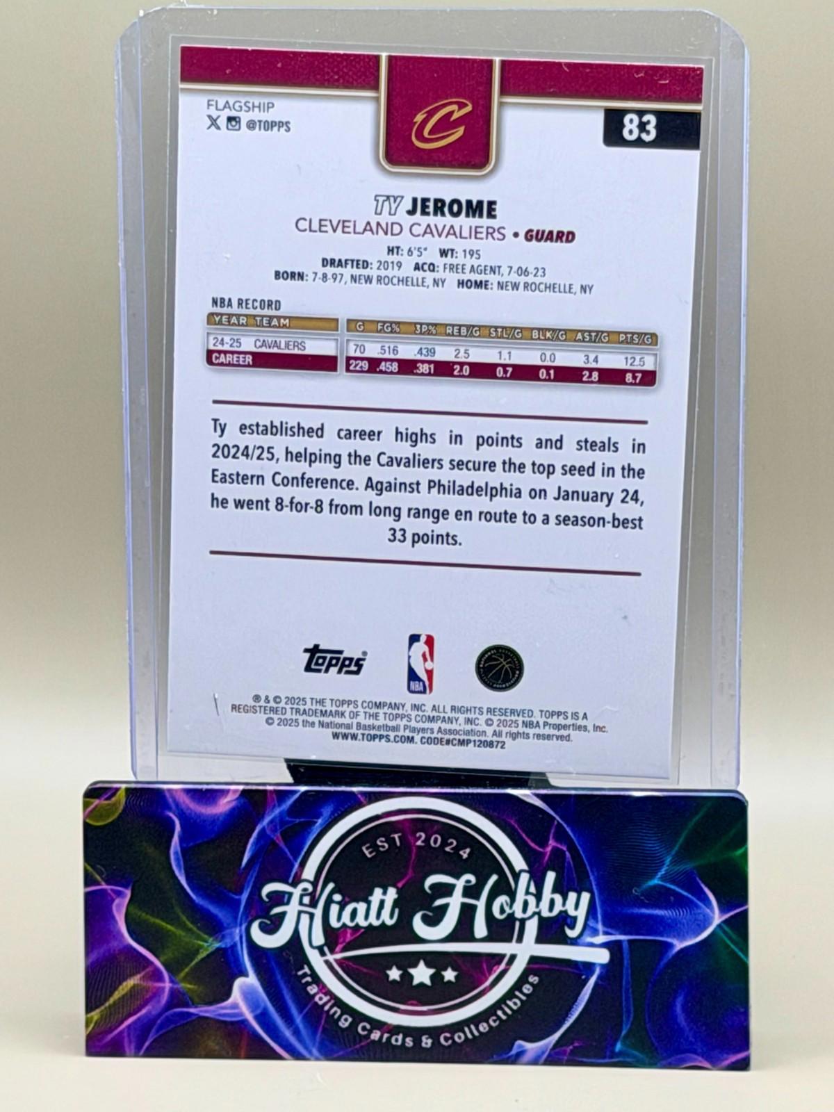 2025-26 Topps Basketball - Ty Jerome #83 - Holofoil