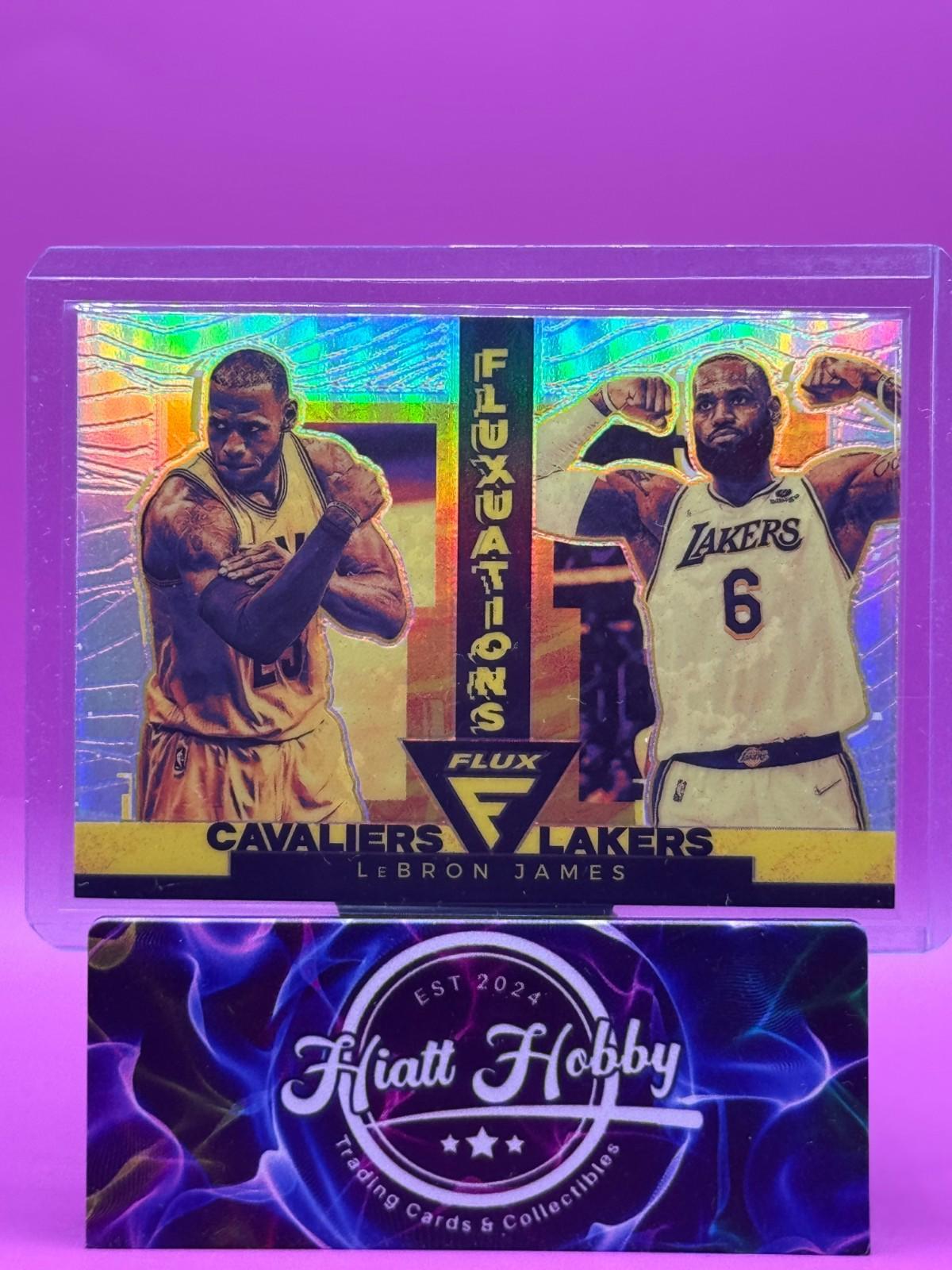 2022 Panini Flux Basketball - LeBron James #2 - Fluxations - Silver Holo Prizm
