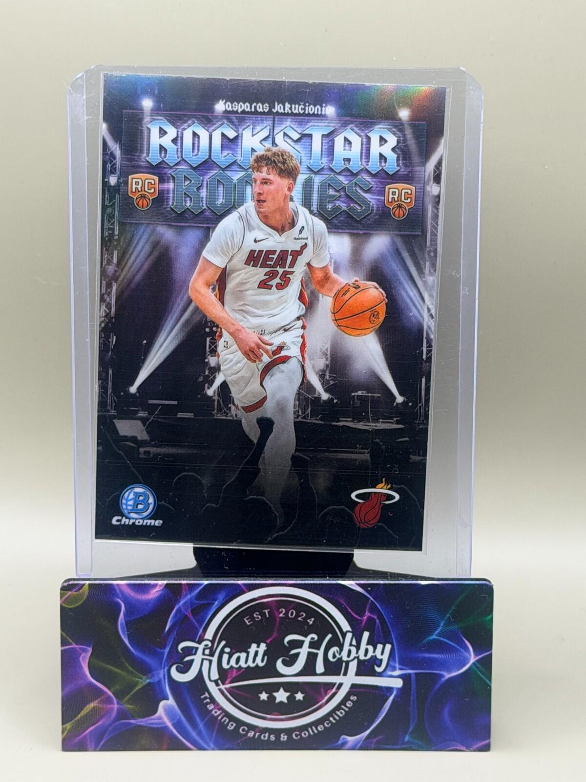 2025-26 Bowman Chrome #RR-20 Kasparas Jakucionis Rockstar Rookies Refractor (RC)