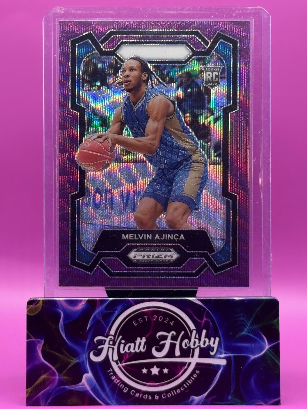 2024 Panini Prizm Draft Picks - Melvin Ajinca #48 - Purple Wave