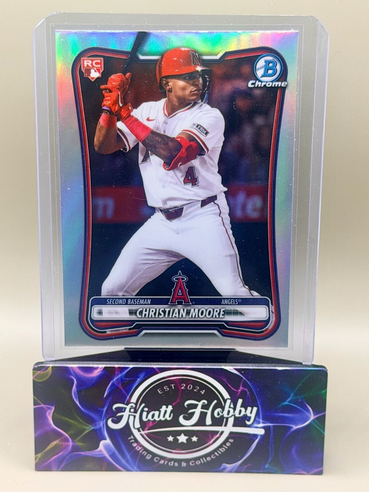2026 Bowman Chrome - #99 Christian Moore - Red Rookie Redemption (RC, SP)