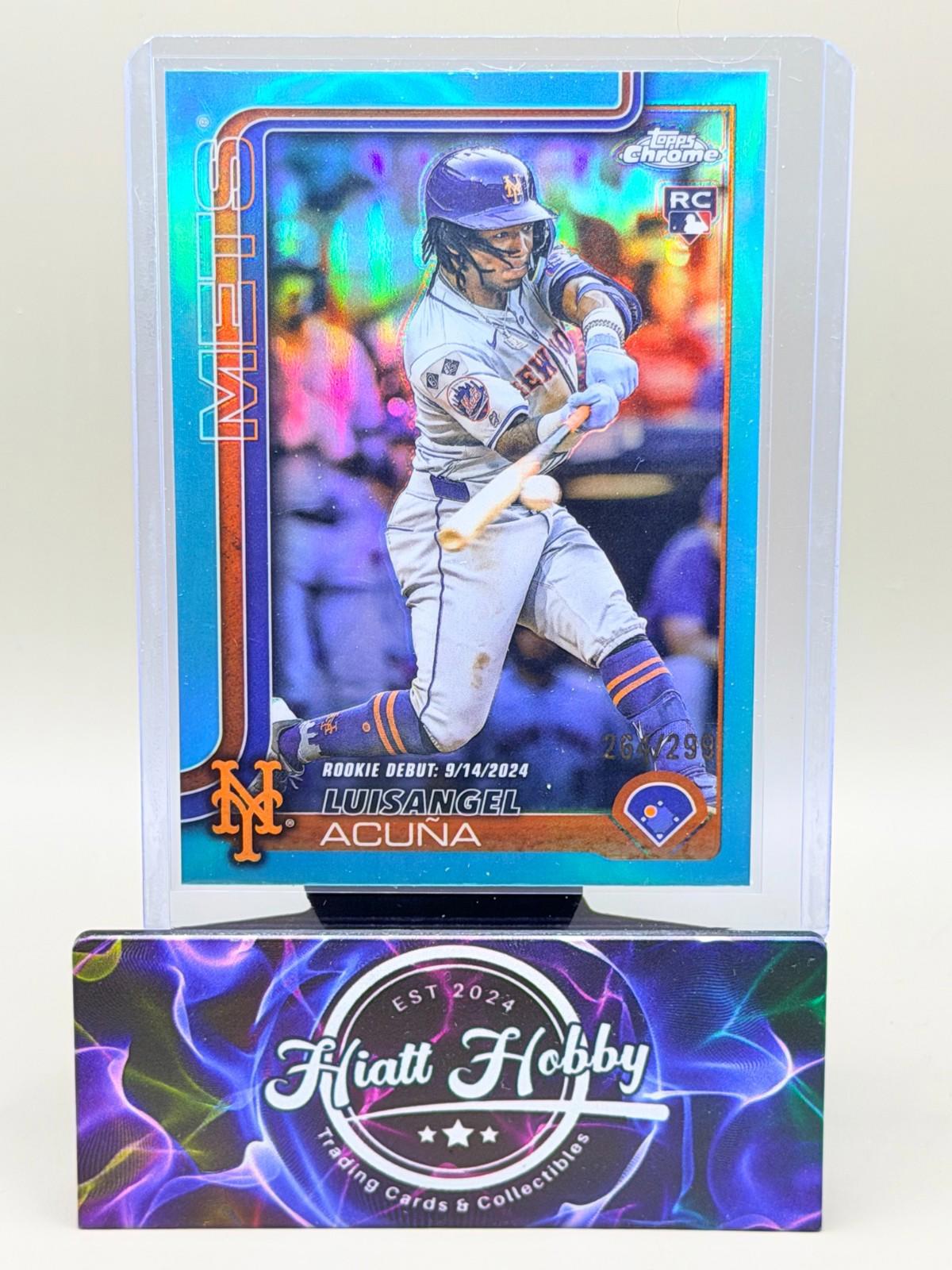 2025 Topps Chrome Update - Luisangel Acuna #USC53 - Teal /299 (RC)
