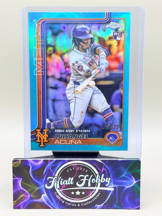 2025 Topps Chrome Update - Luisangel Acuna #USC53 - Teal /299 (RC)