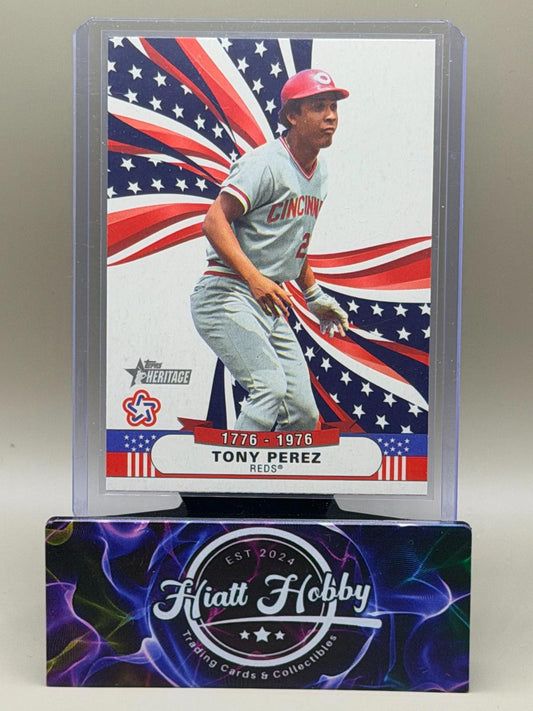 2025 Topps Heritage High Number - Bicentennial Stars Tony Perez #BS-12