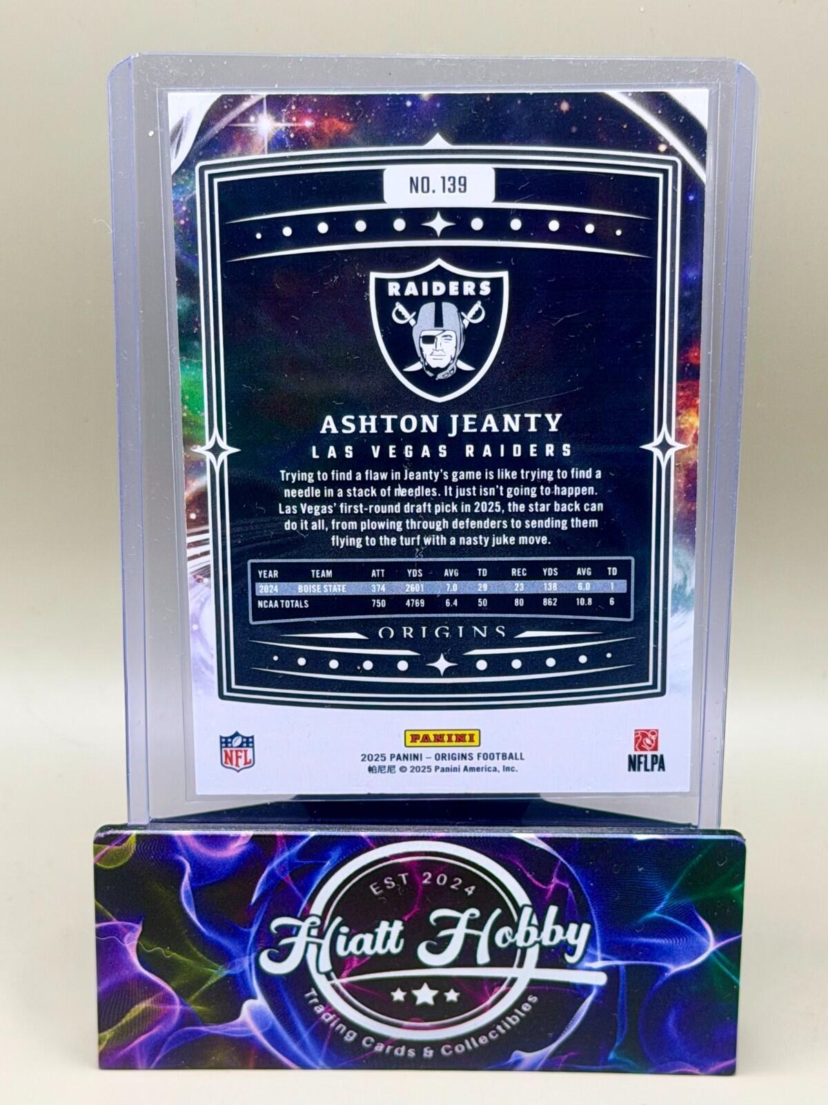2025 Panini Origins Football - #139 Ashton Jeanty (RC)