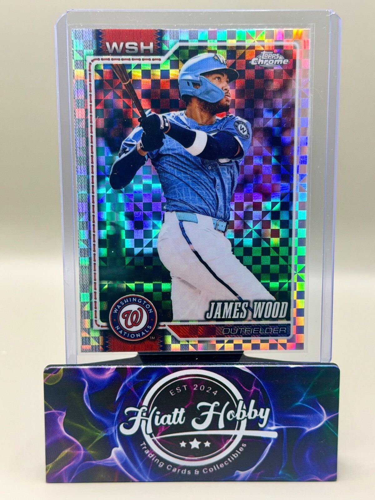 2026 Topps Chrome - #128 James Wood - X-Fractor