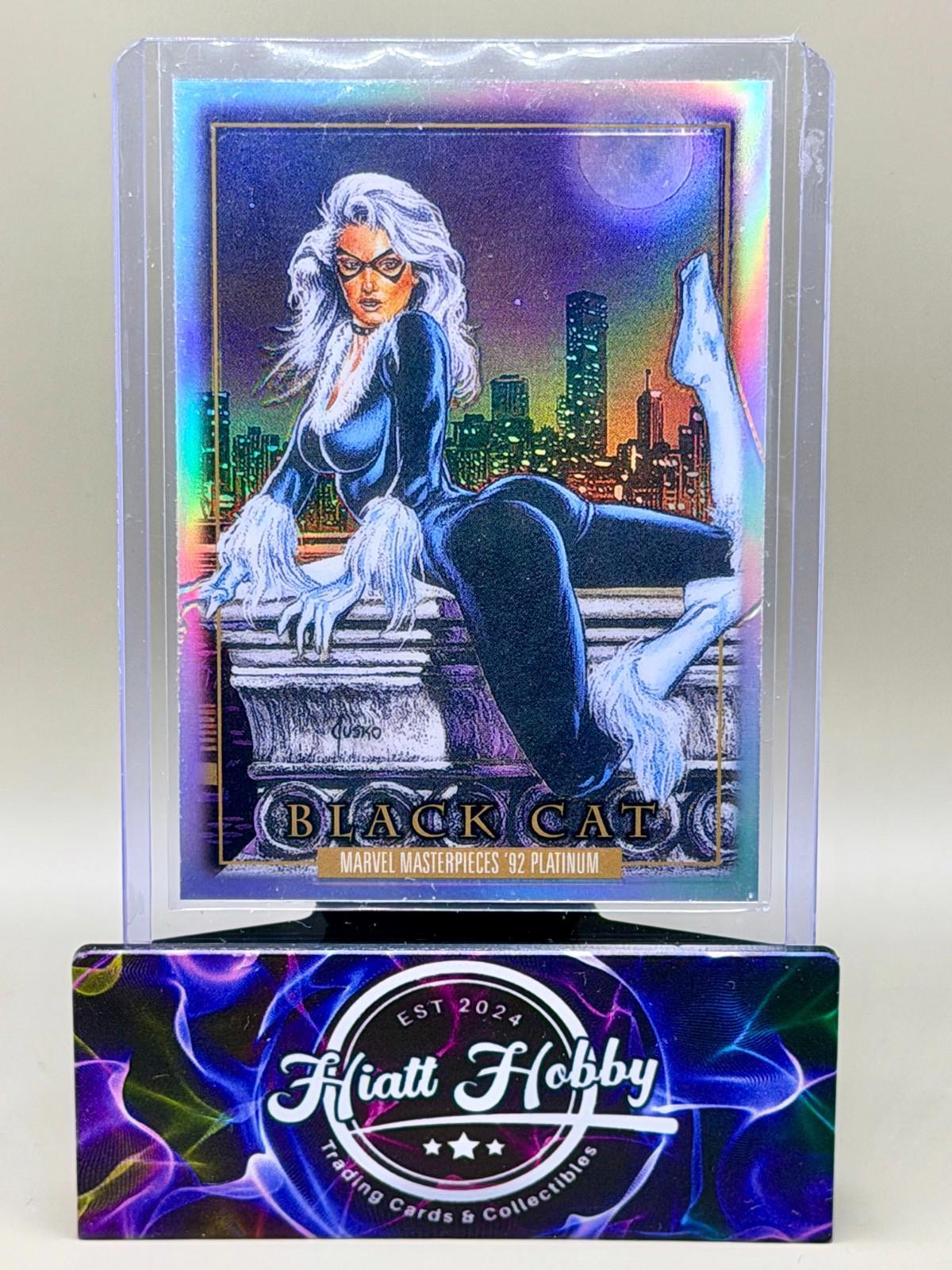2024 Panini Skybox Marvel Masterpieces '92 Platinum - Black Cat #5 - Rainbow
