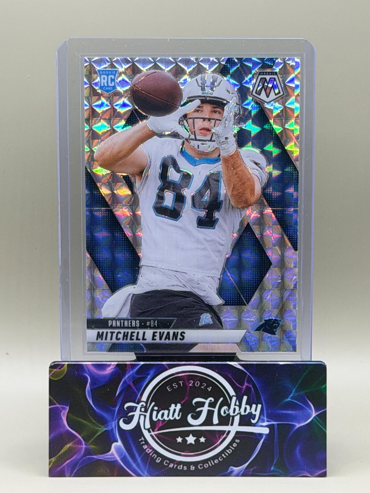 2025 Panini Mosaic Football - #344 Mitchell Evans - Silver Mosaic (RC)