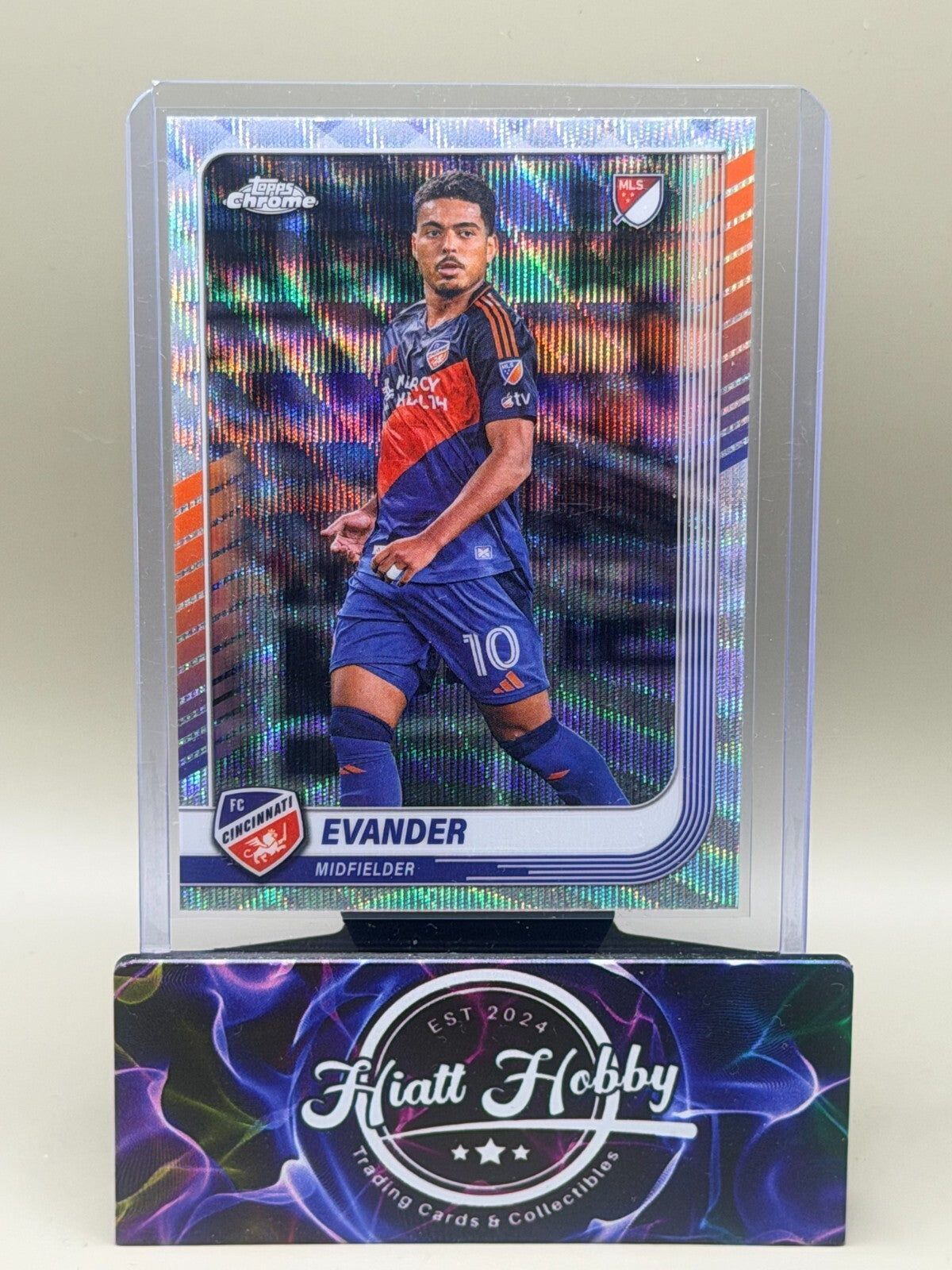 2025 Topps Chrome MLS Soccer - #119 Evander - Wave Refractor
