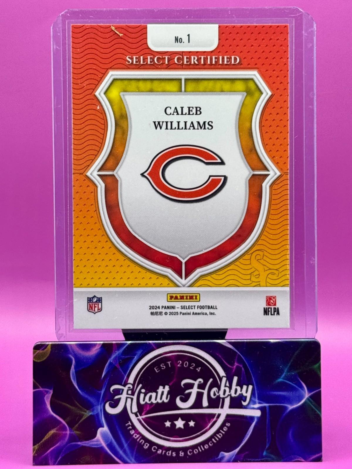 2024 Panini Select - Select Certified Rookies - Caleb Williams #1 (RC)