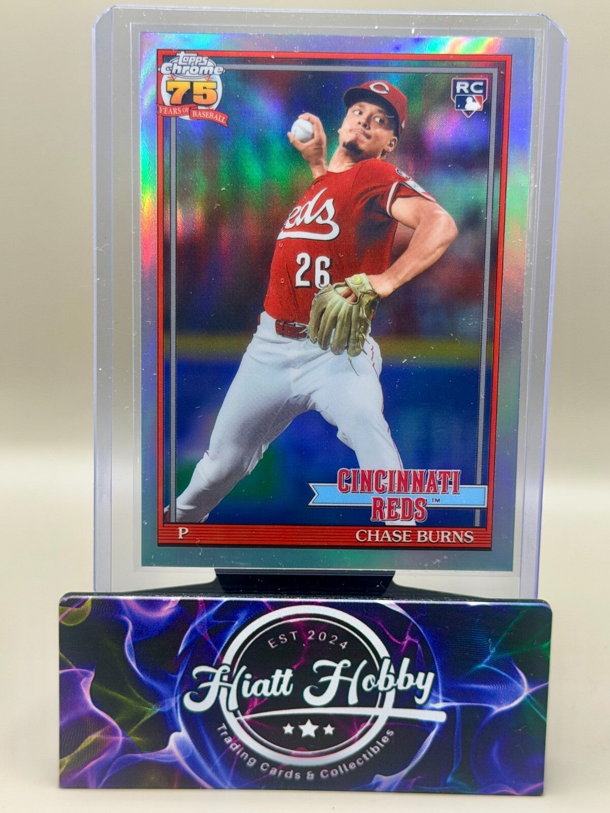 2026 Topps Chrome - #91CB-25 Chase Burns - 35th Anniversary (RC)