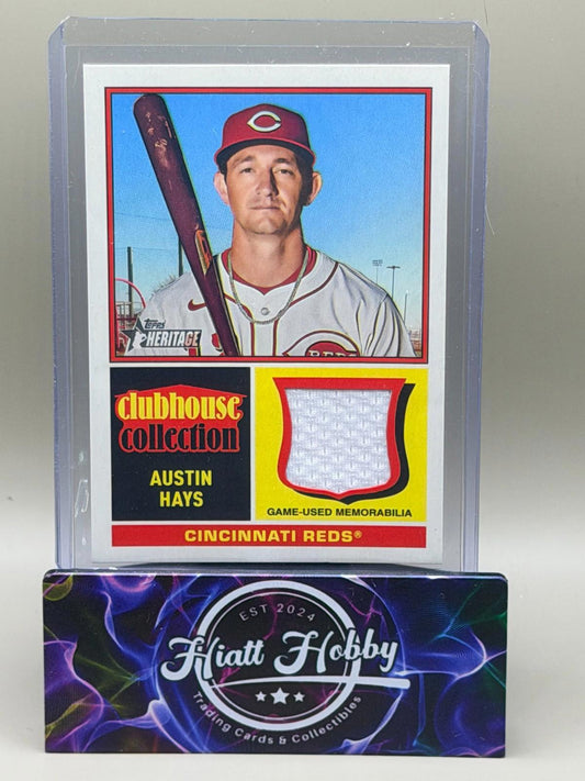 2025 Topps Heritage High Number - Austin Hays #CCR-AH - Relic (MEM)