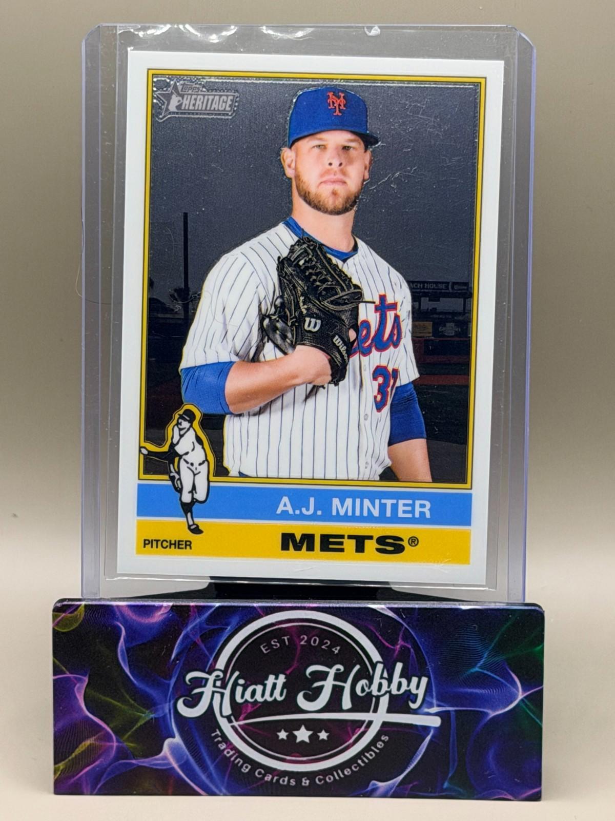 2025 Topps Heritage High Number - A.J. Minter #597 - Chrome