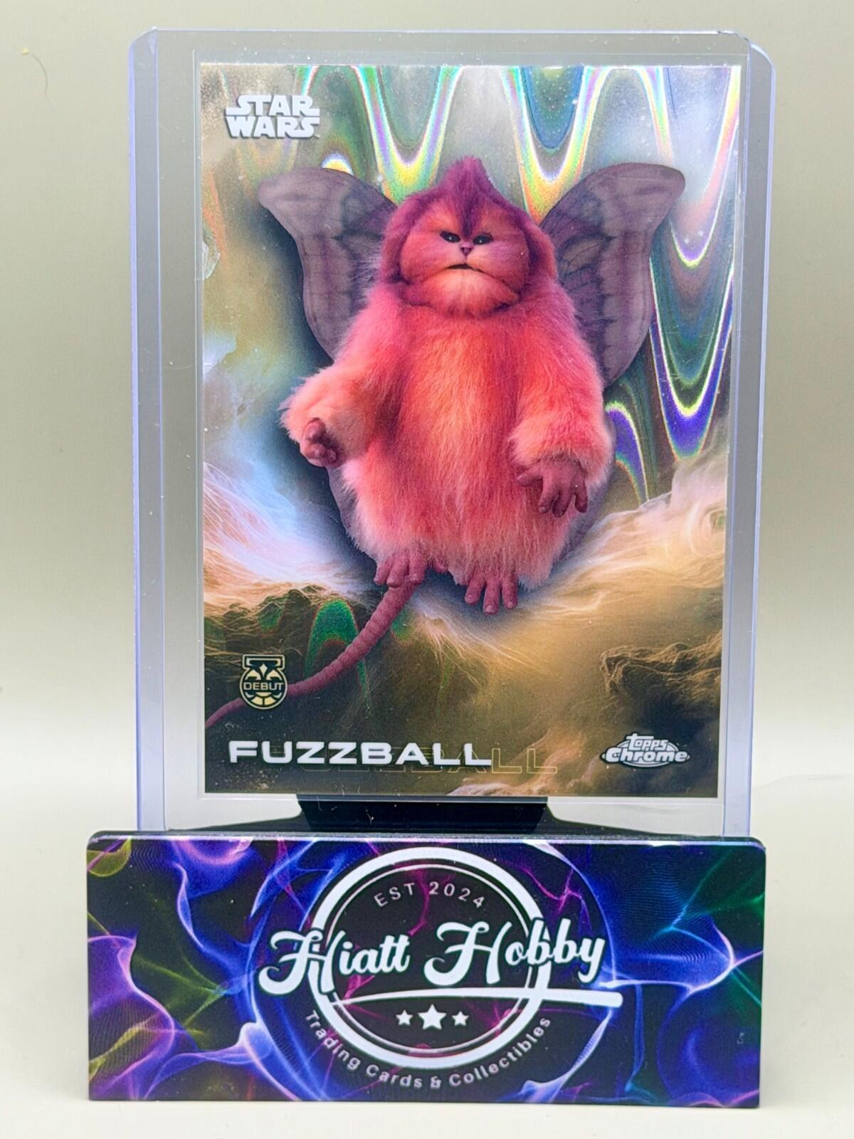 2025 Topps Chrome Star Wars - #117 Fuzzball - Raywave Refractor