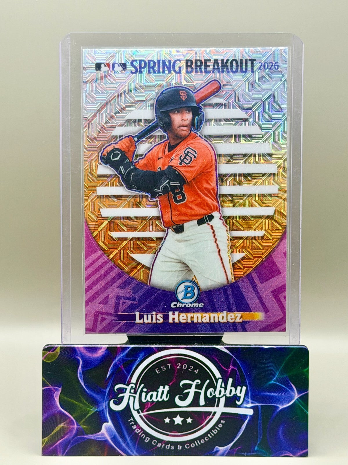 2026 Bowman Chrome - #SB-8 Luis Hernandez - Spring Breakout - Mojo (RC)