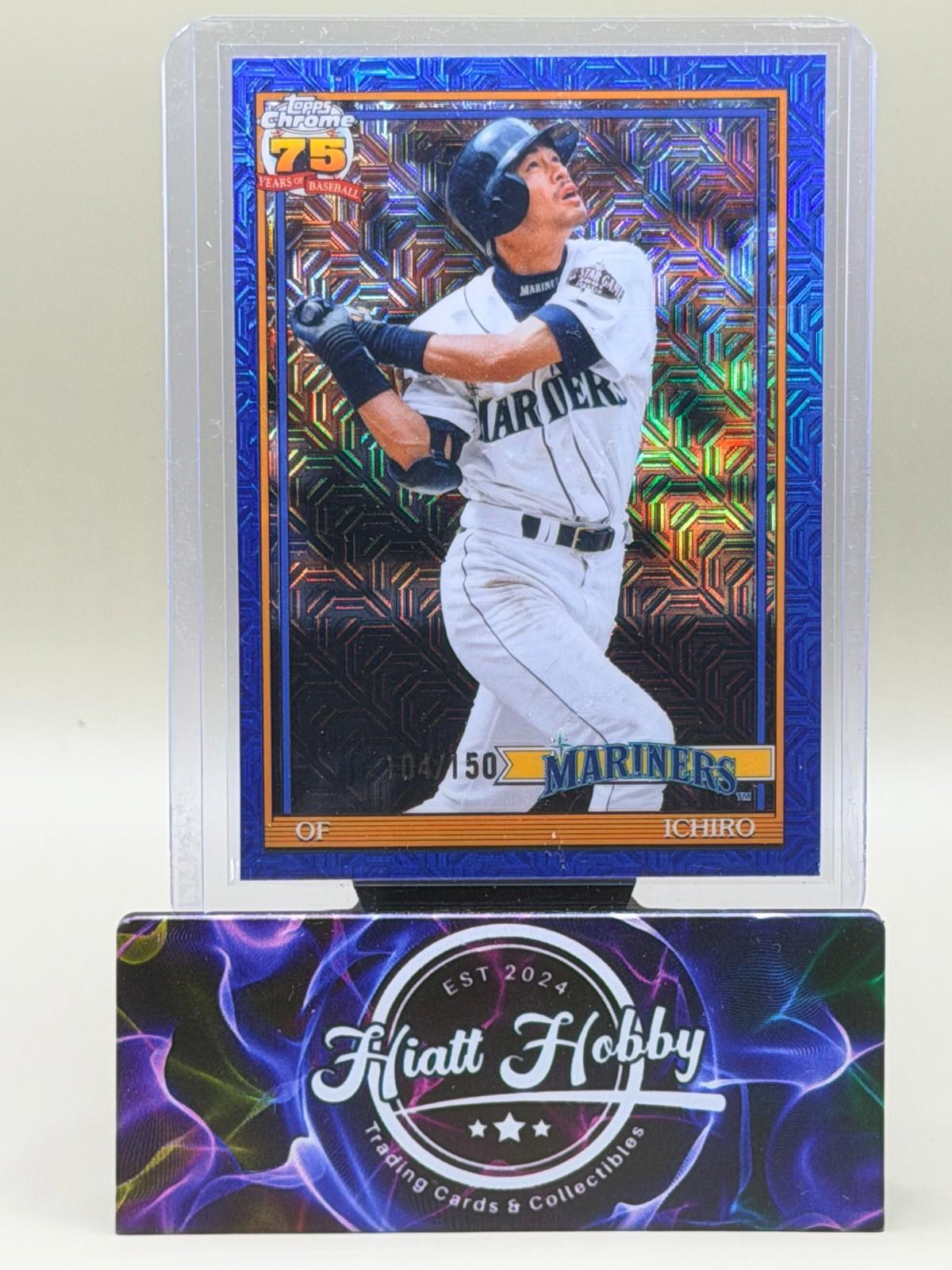 2026 Topps Series 1 #91C-25 Ichiro - 35th Anniversary Chrome Blue Mojo /150