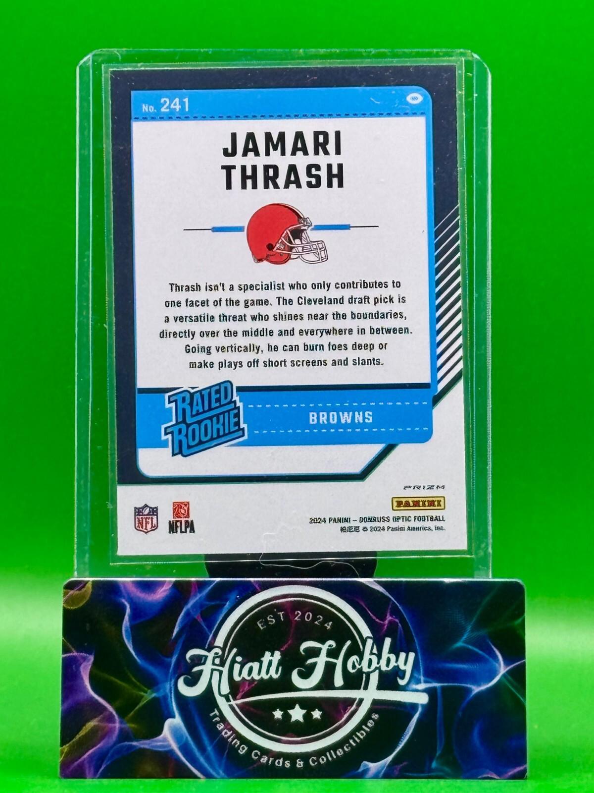 2024 Panini Donruss Optic - Jamari Thrash #241 - Green Velocity Prizm (RC)