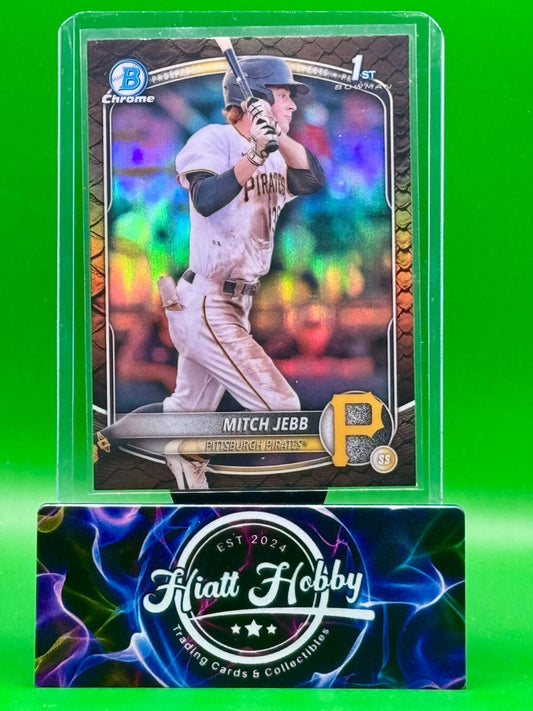 2025 Bowman Chrome - Mitch Jebb #BCP-41 - Reptillian Refractor