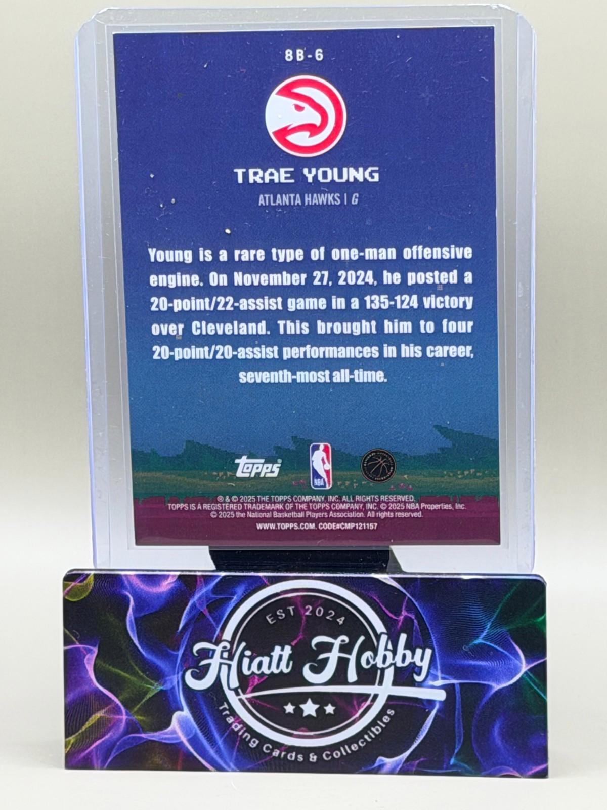 2025-26 Topps Basketball - Trae Young #8B-6 - 8-Bit Ballers