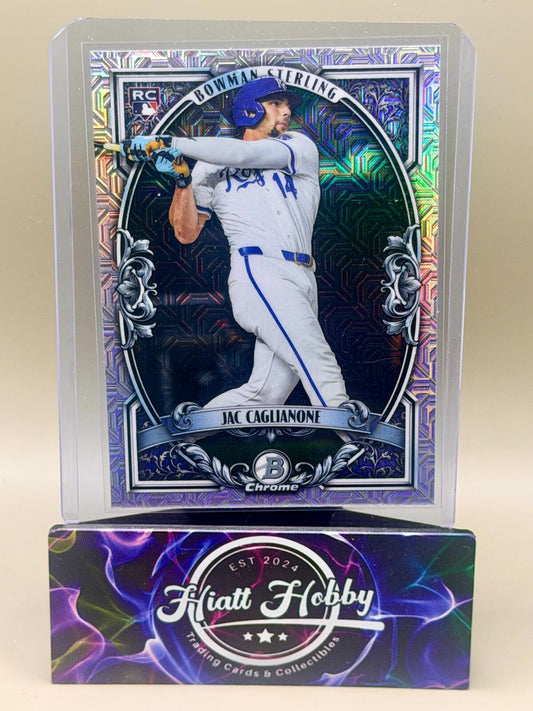 2026 Bowman Chrome Baseball - #BST-14 Jac Caglianone - Bowman Sterling Mojo (RC)