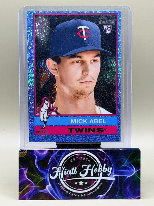 2025 Topps Heritage High Number - Mick Abel #622 - Light Blue Sparkle (RC)