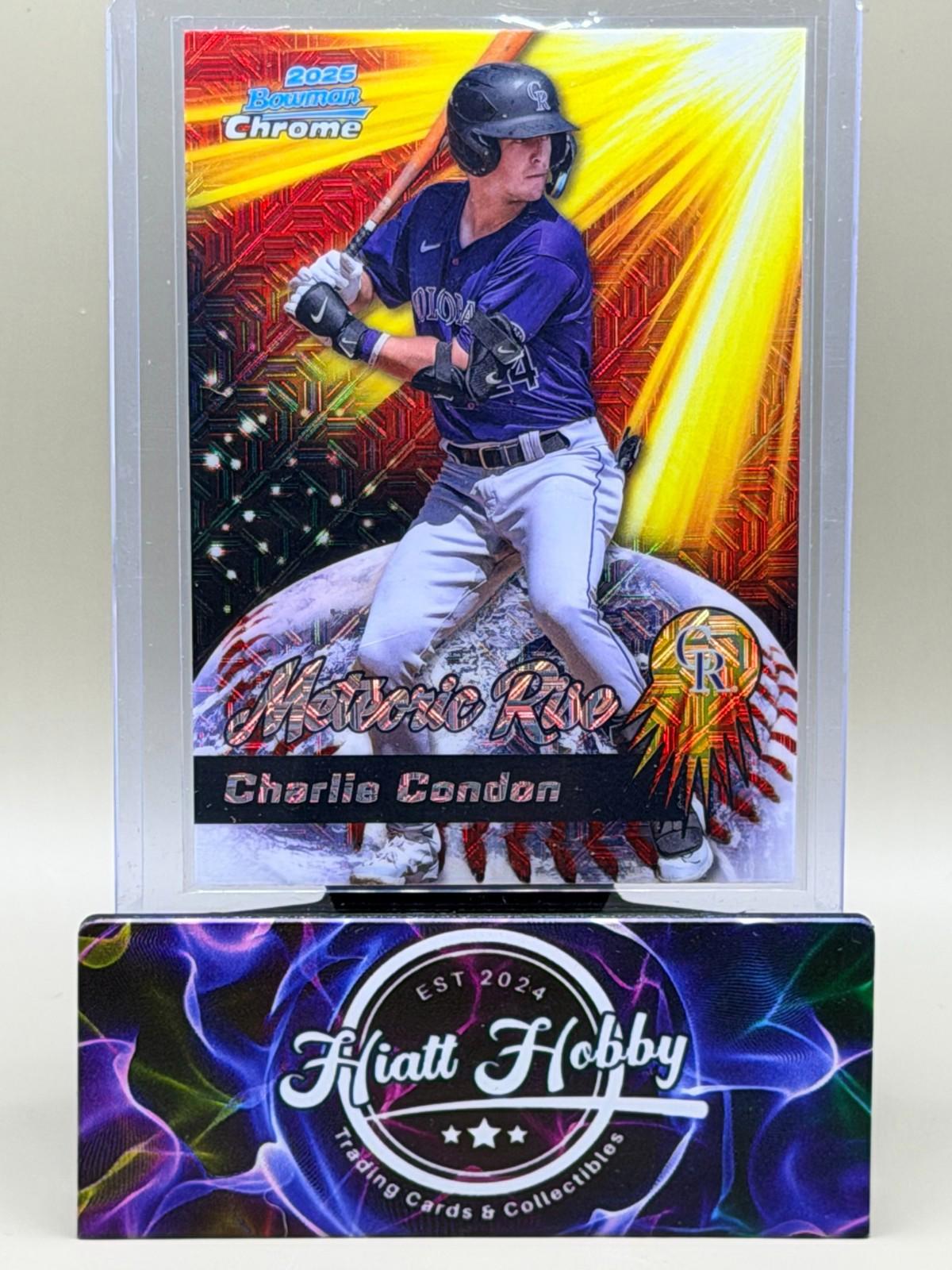 2025 Bowman Chrome - Charlie Condon #MR-8 - Meteoric Rise - Mojo (RC)