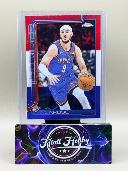 2025-26 Topps Chrome - Alex Caruso #170 Red White & Blue Refractor
