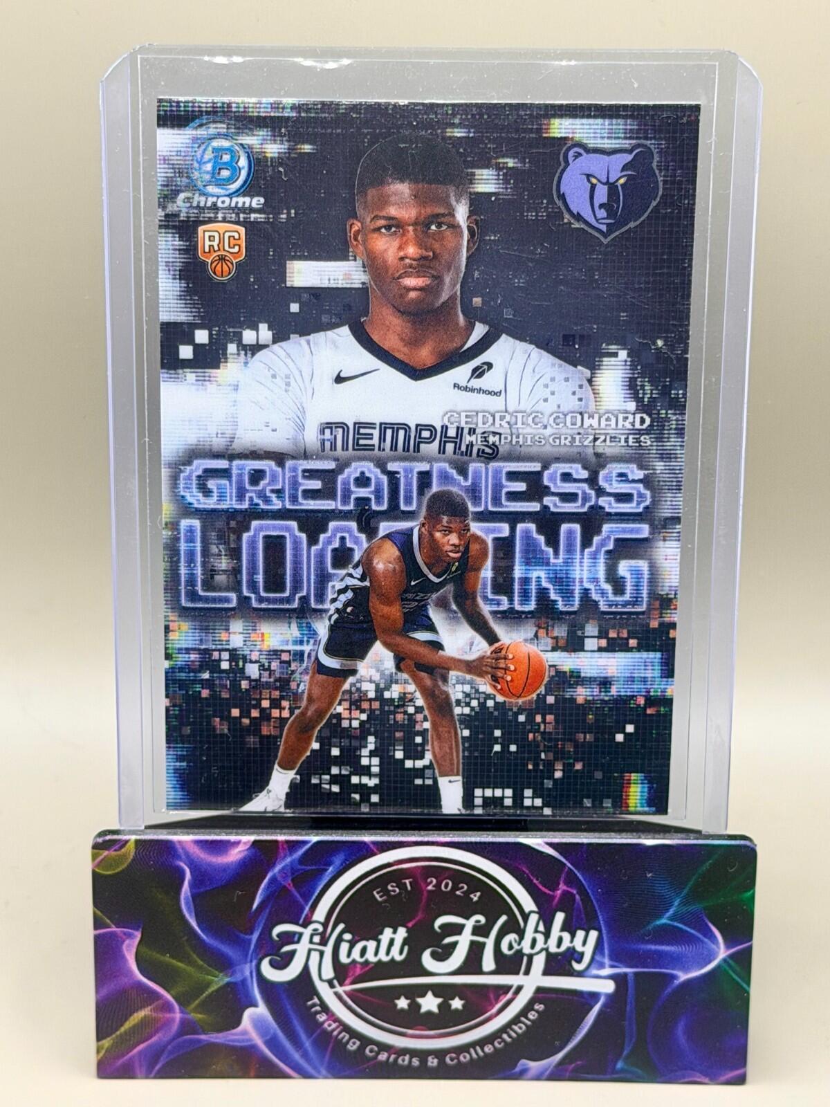 2025-26 Bowman Chrome Basketball - #GL-11 Cedric Coward - Greatness Loading (RC)