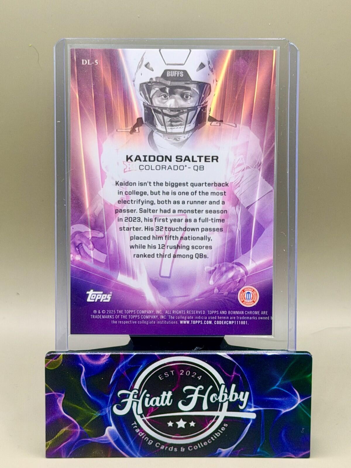 2025 Bowman Chrome U - #DL-5 Kaidon Salter - Deans List SSP (Case Hit!)