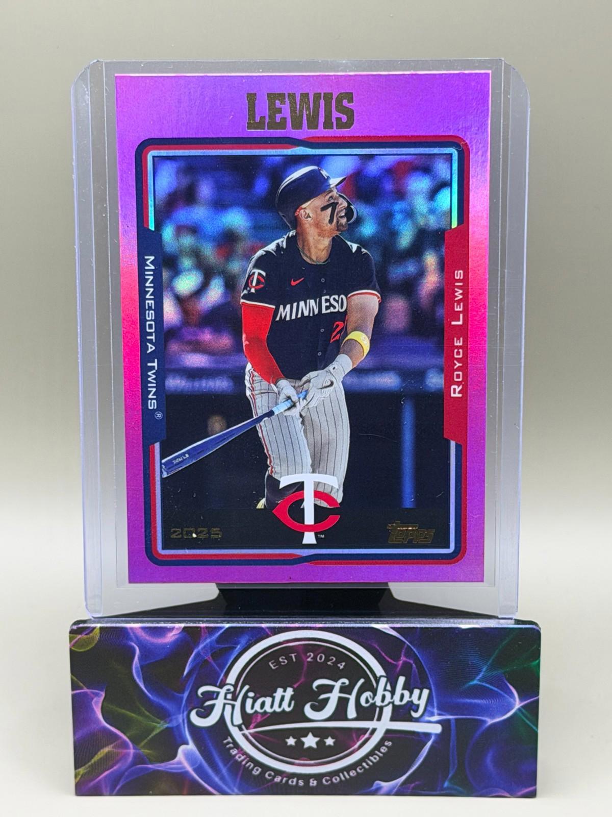 2025 Topps Archives - 2005 Topps Royce Lewis #222 Pink Foilboard