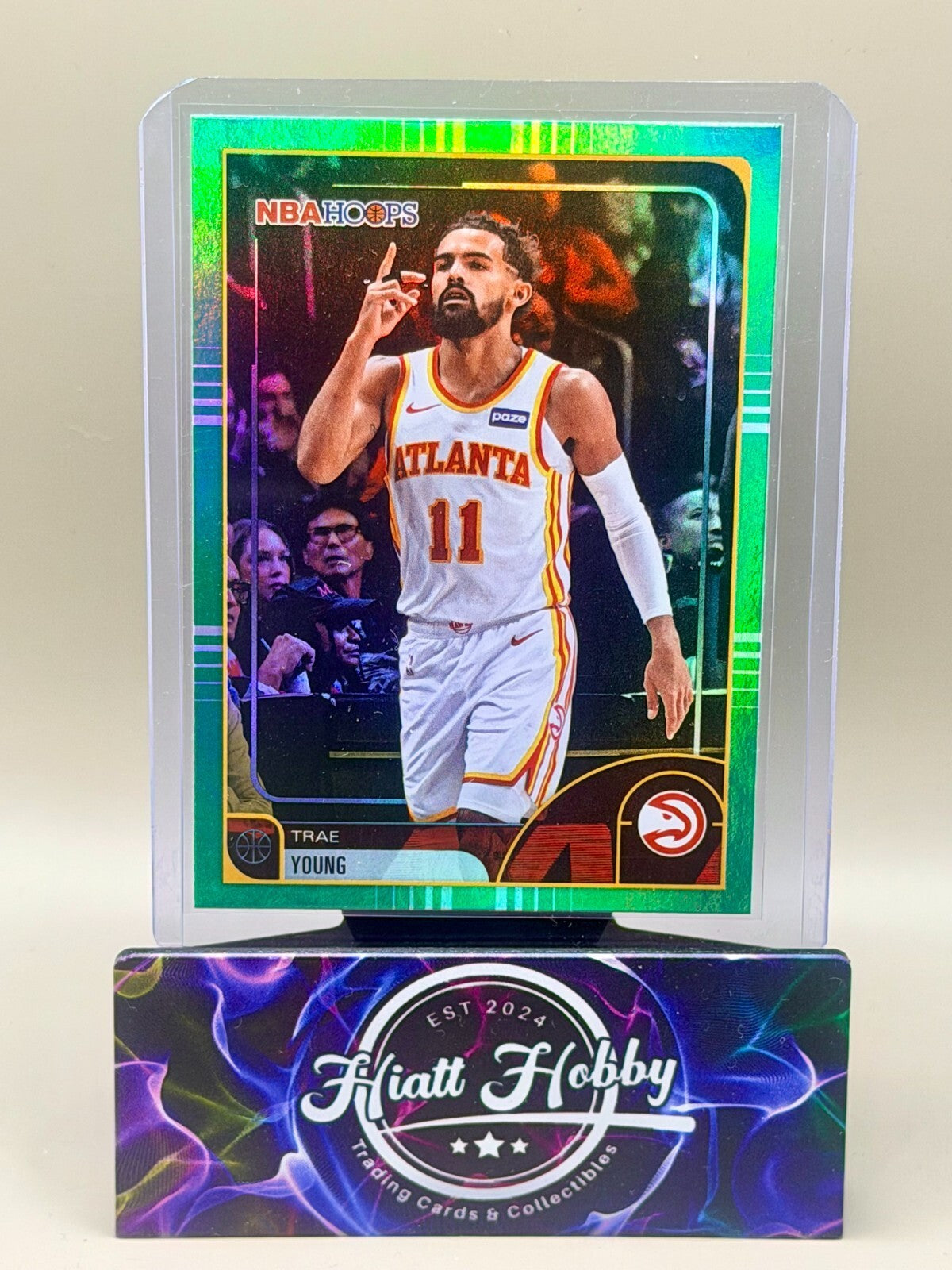 2025-26 NBA Hoops Basketball - #259 Trae Young - Green Hoops
