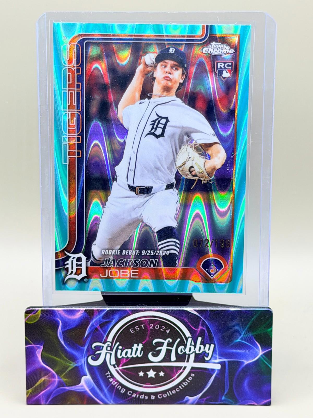 2025 Topps Chrome Update - Jackson Jobe #USC48 - Aqua Raywave /199 (RC)