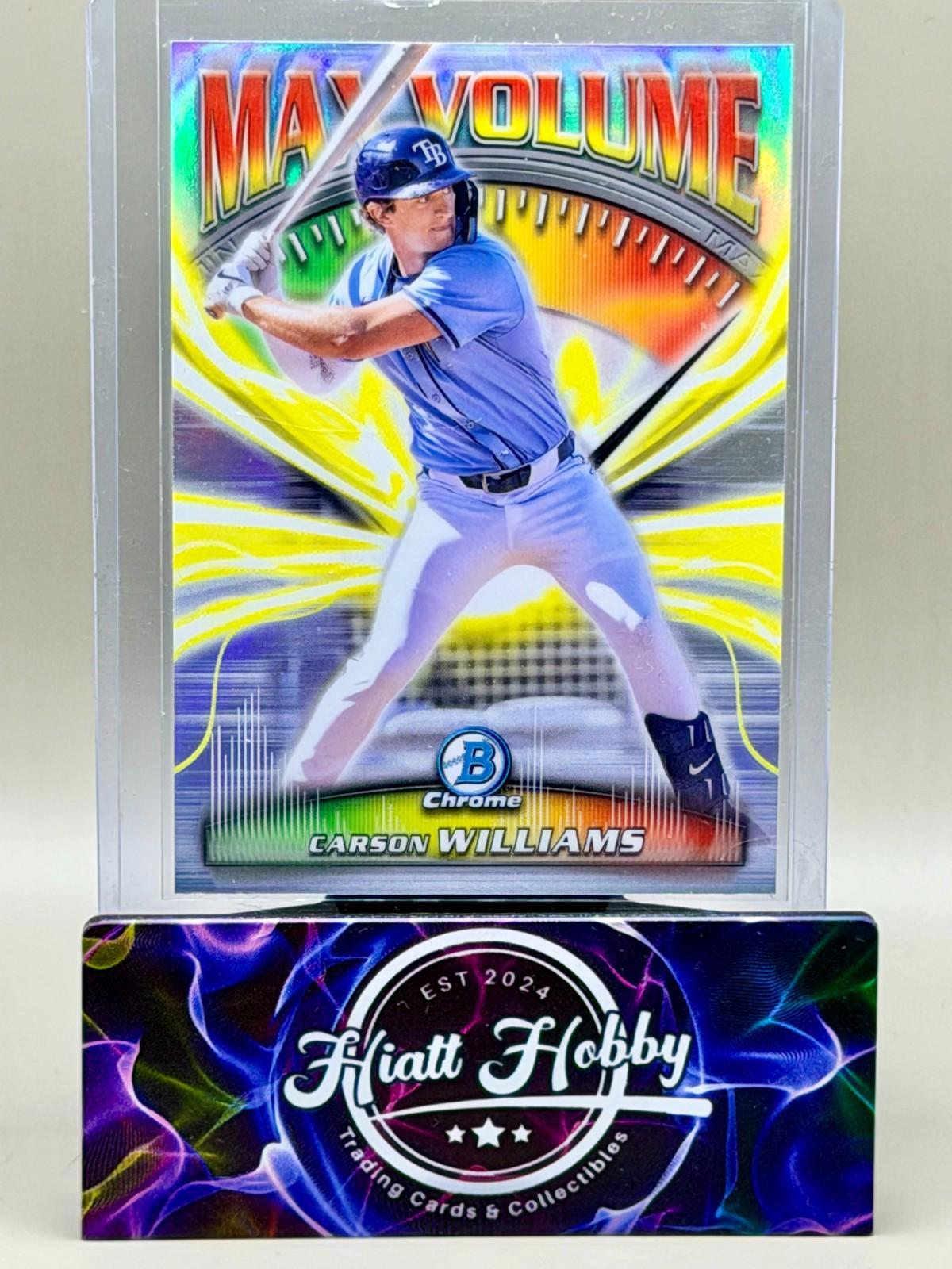 2025 Bowman Chrome - Carson Williams #MV-5 - Max Volume (RC)