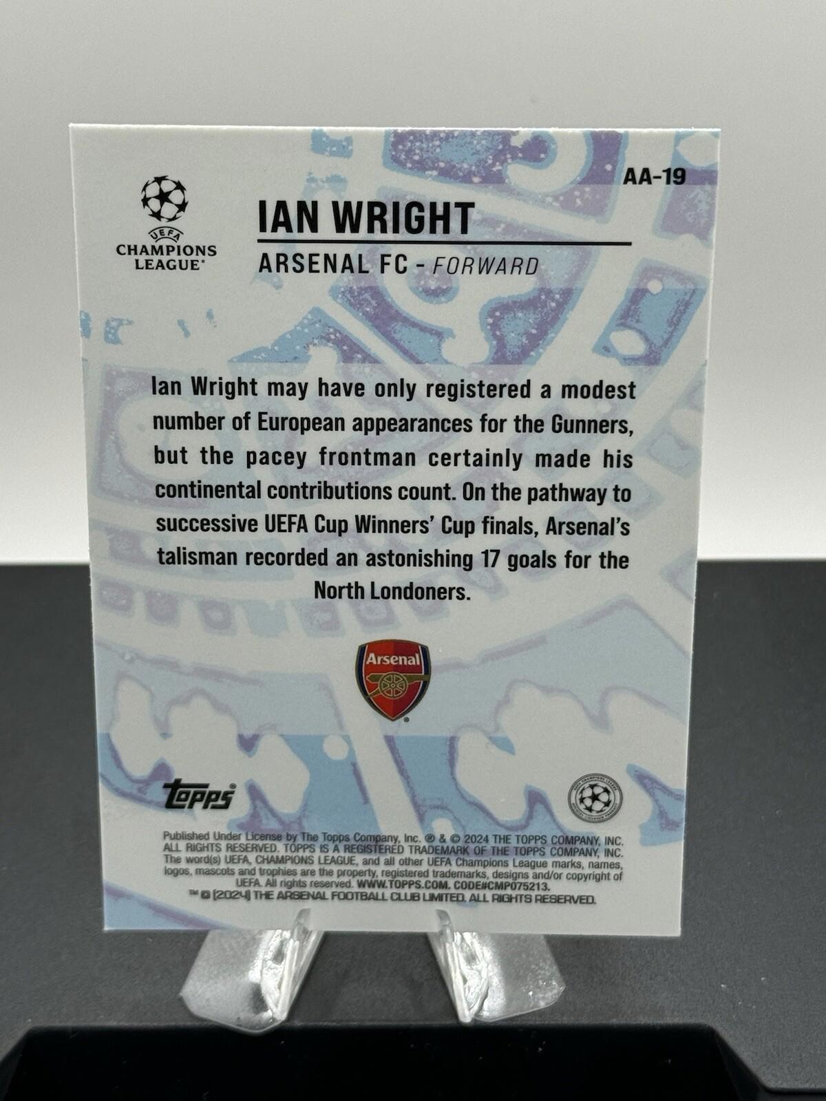 Ian Wright 2023-2024 Topps Merlin Ageless Alchemy #AA-19