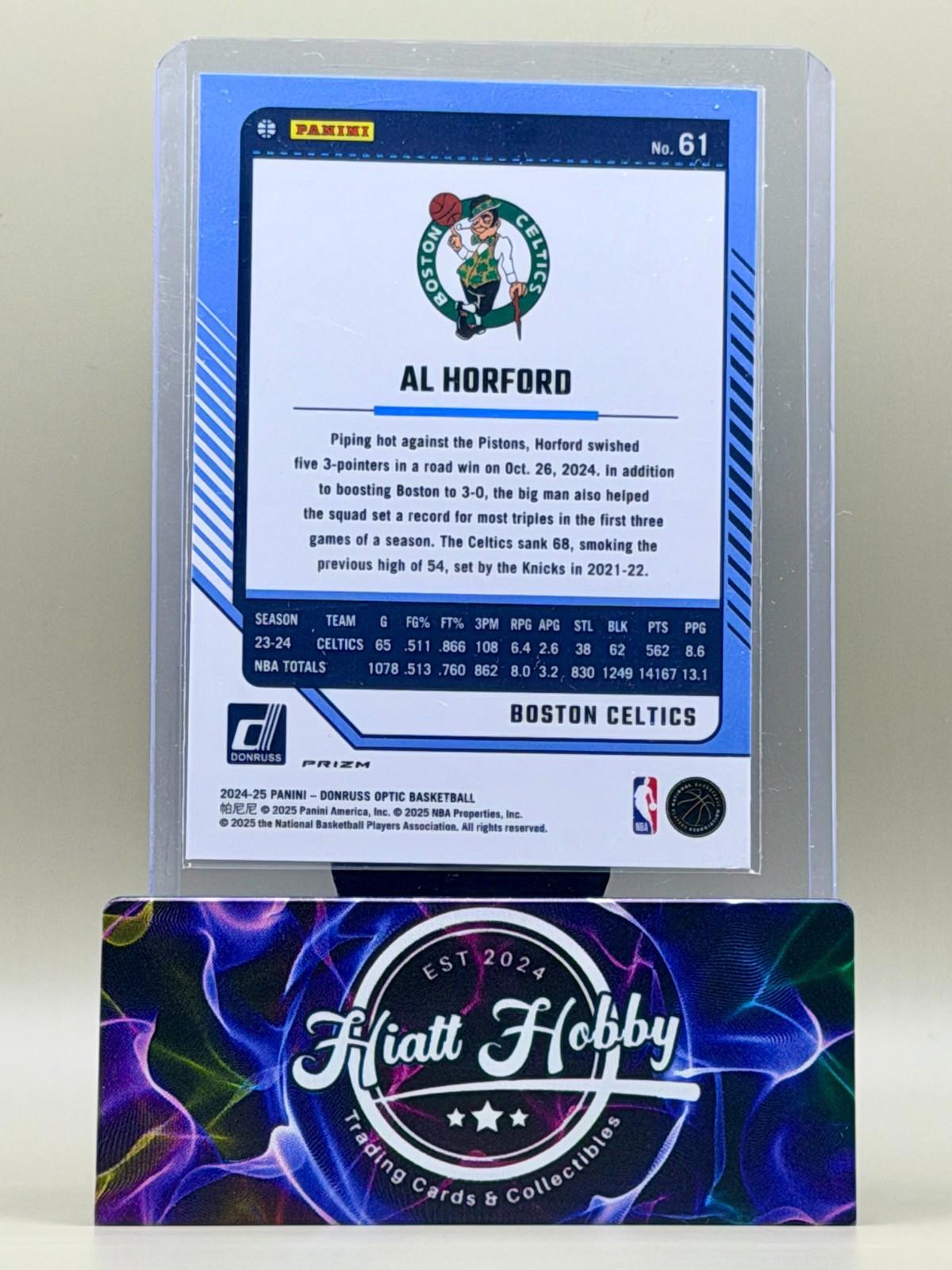 2024-25 Panini Donruss Optic - Al Horford #61 - Purple Prizm