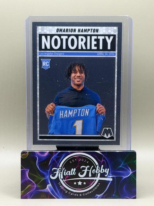 2025 Panini Mosaic Football - #20 Omarion Hampton - Notoriety (RC)