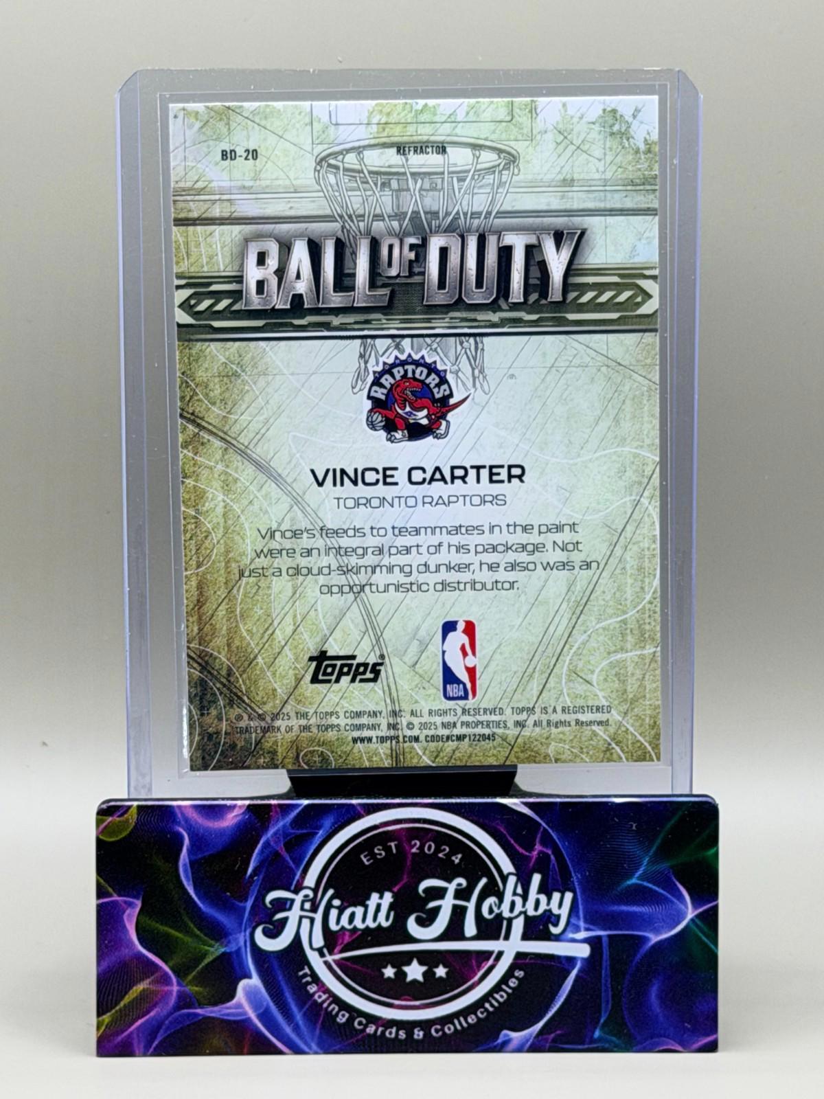 2025-26 Topps Chrome - Ball of Duty Vince Carter #BD-20 Refractor