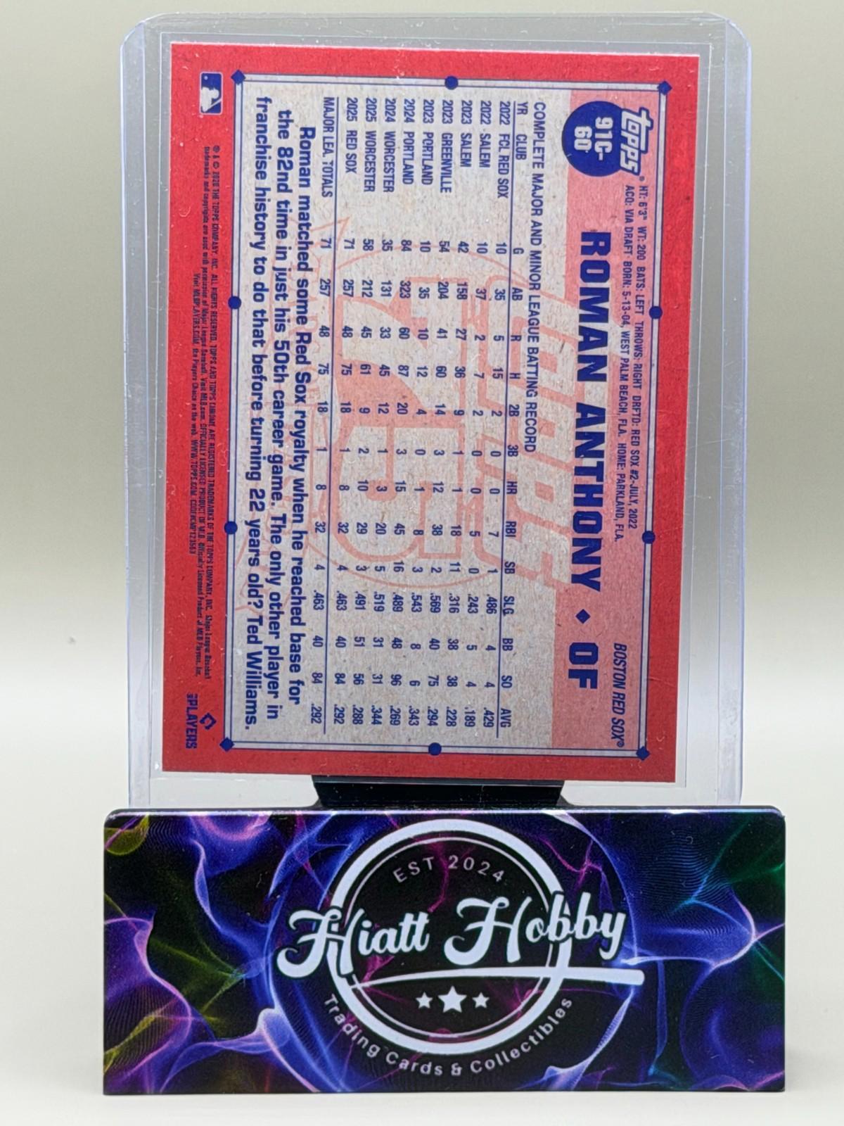 2026 Topps Series 1 #91C-60 Roman Anthony - 35th Anniversary Chrome Mojo (RC)