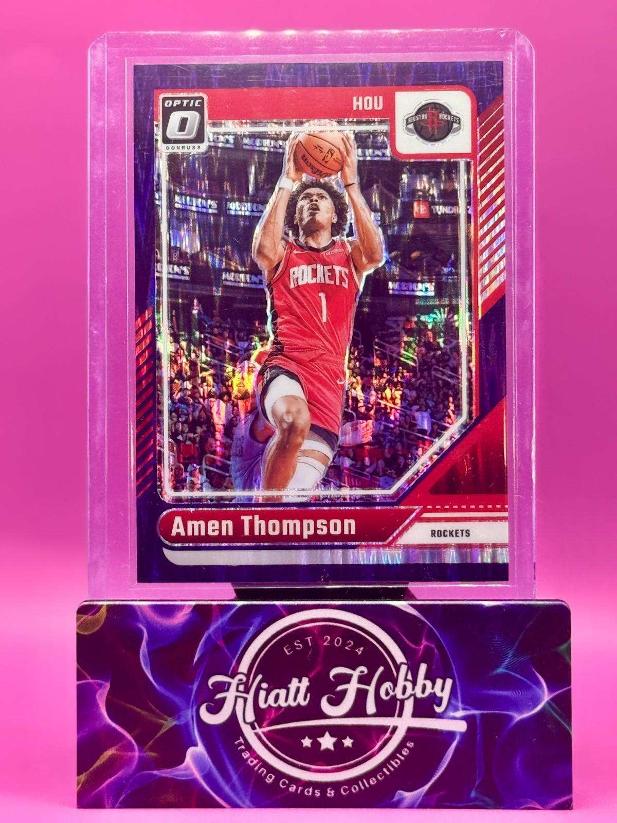 2024-25 Panini Donruss Optic - Amen Thompson #169 - Purple Shock Prizm