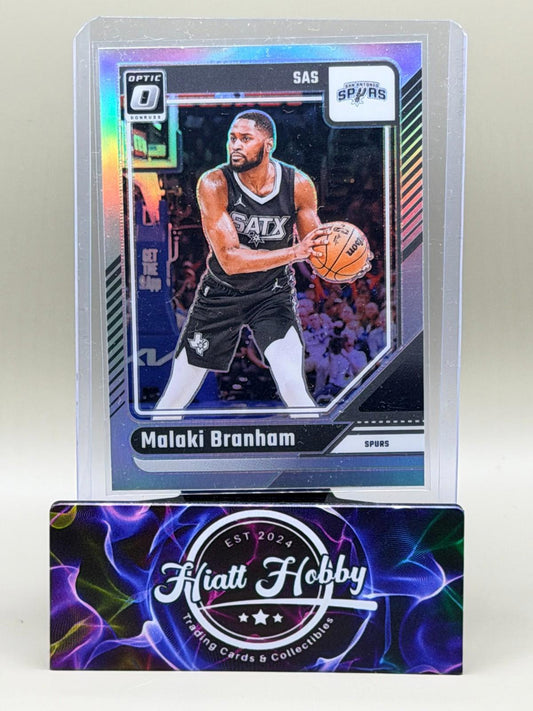 2024-25 Panini Donruss Optic Basketball - Malaki Branham #39 - Silver Holo Prizm