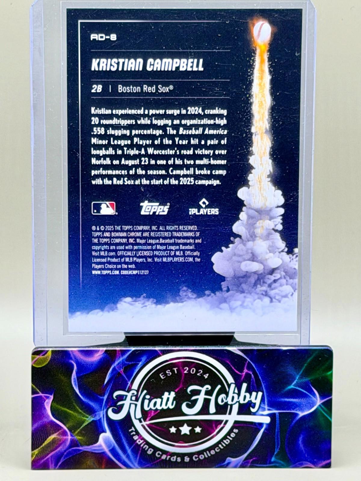 2025 Bowman Chrome - Kristian Campbell #AD-8 - Adios (RC)