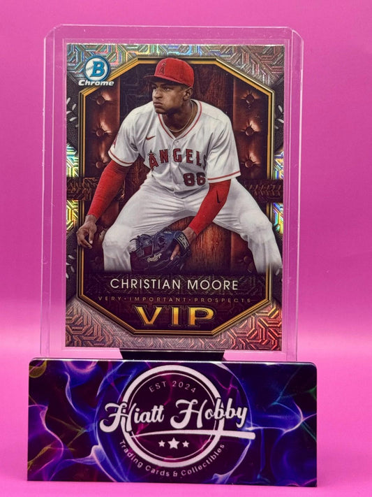 2025 Bowman Chrome - Christian Moore #VIP-12 - Very Important Prospects - Mojo