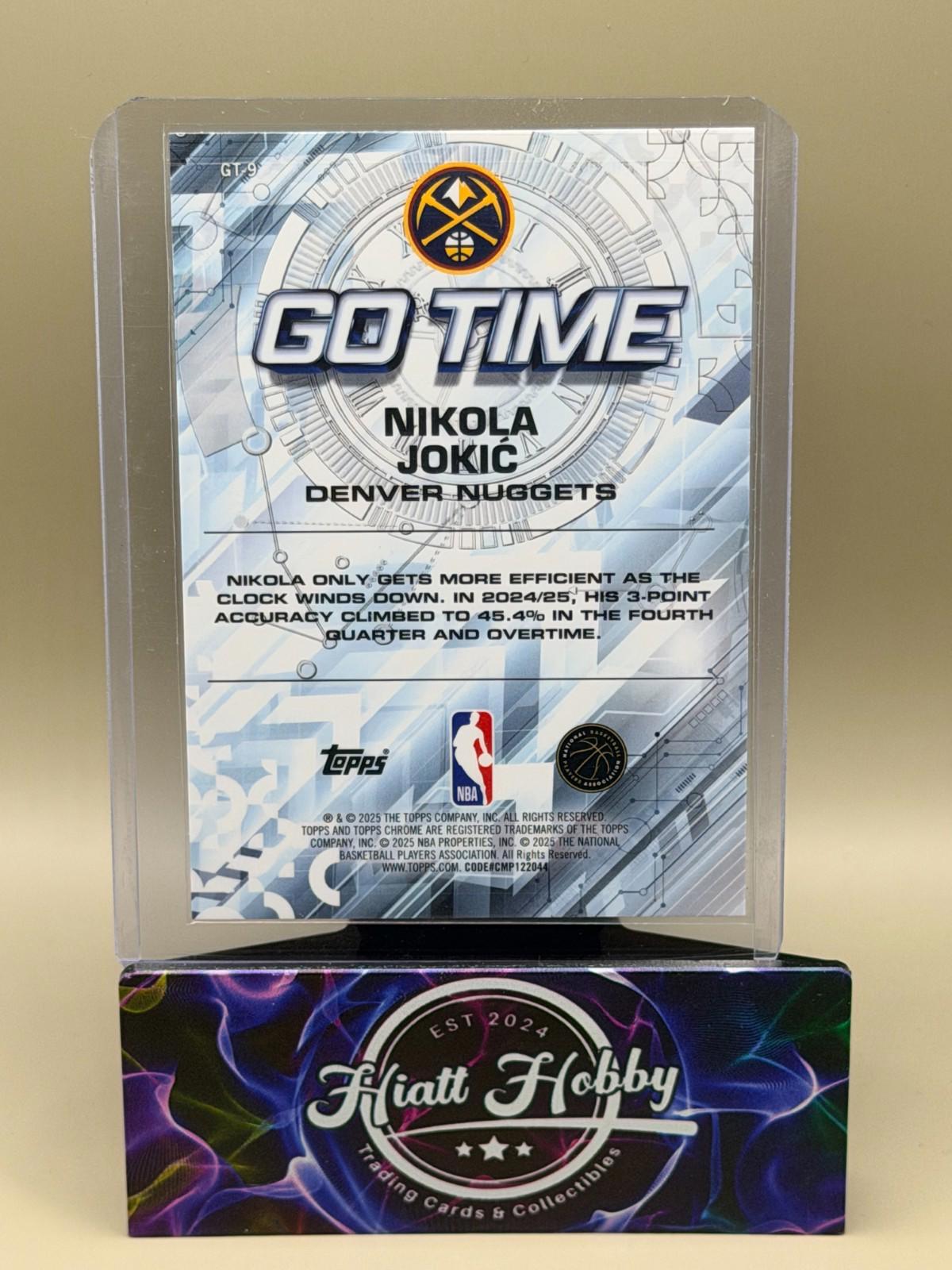 2025-26 Topps Chrome - Go Time Nikola Jokić #GT-9