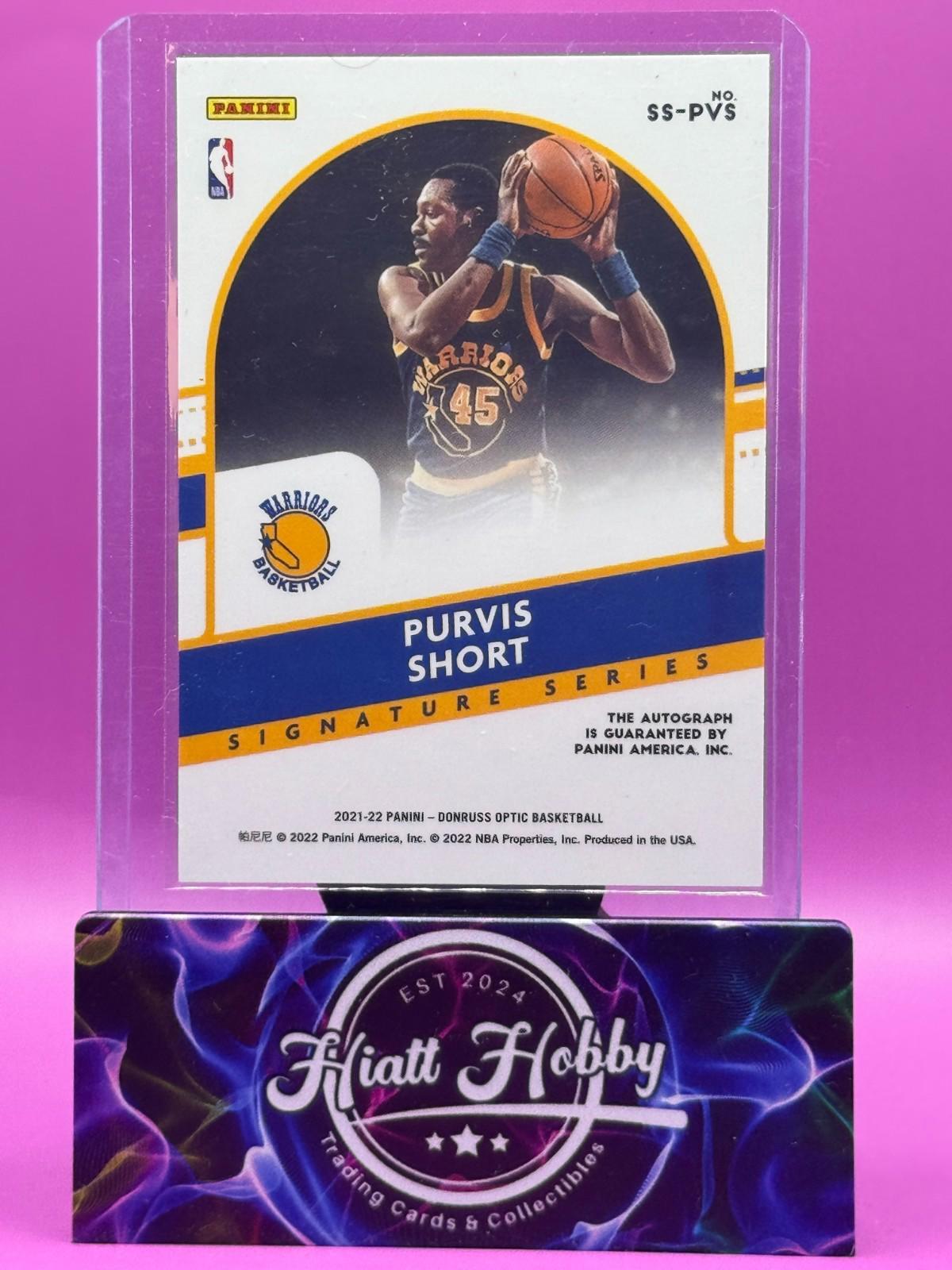 2021 Panini Donruss Optic Basketball - Purvis Short #SS-PVS - Auto