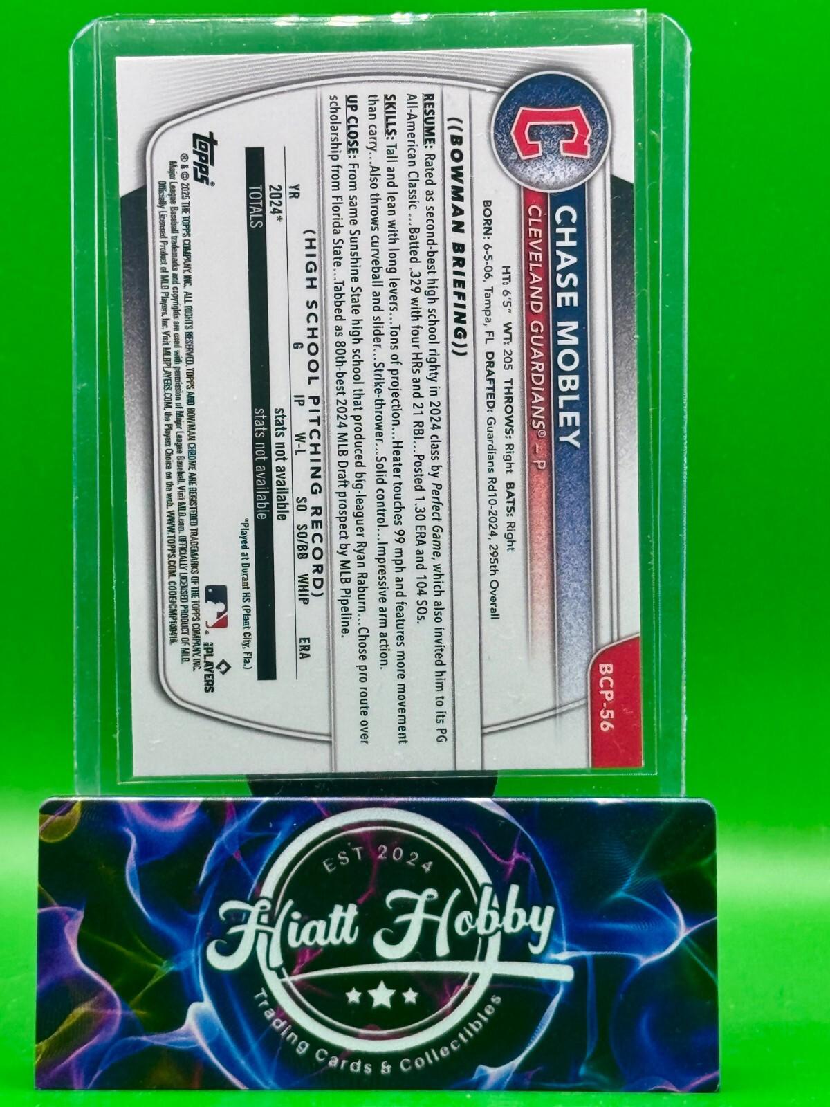 2025 Bowman Chrome - Chase Mobley #BCP-56 - X-Fractor